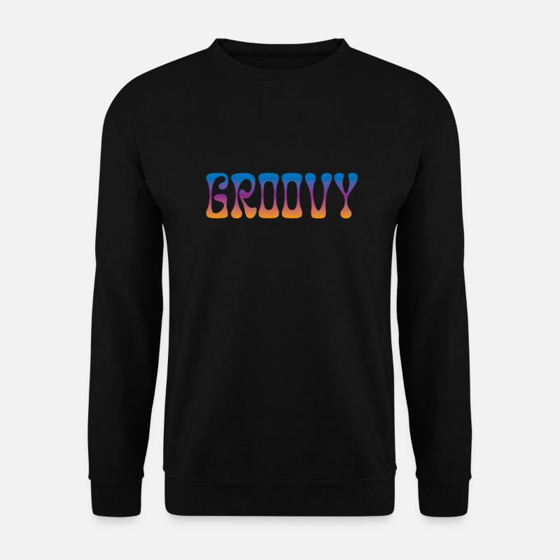 groovy - Unisex Pullover - Schwarz
