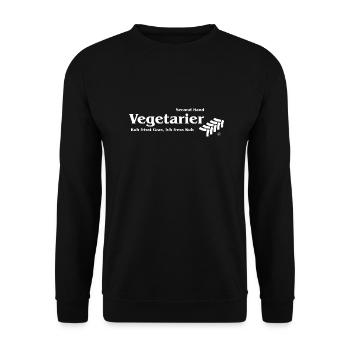 Vegetarier by Aggro Chief - OUT NOW - Unisex Pullover - Schwarz - Vorne - Alina (178cm) & Michal (187cm)