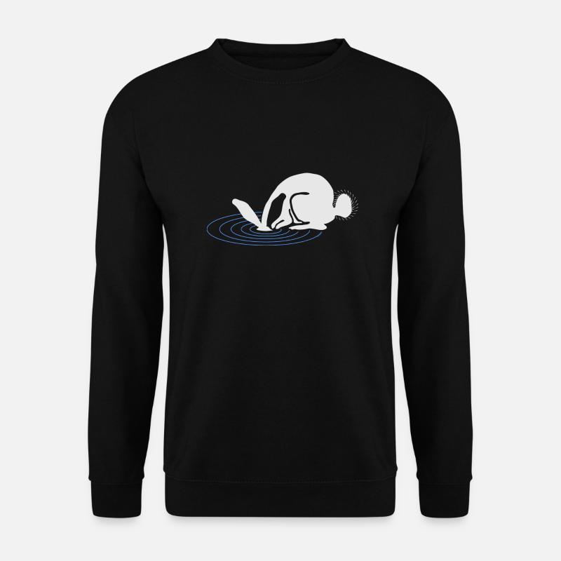A white rabbit - Unisex Sweatshirt - black