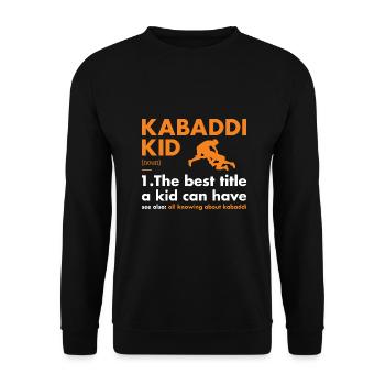 Sport Kid Definition Kabaddi - Unisex Sweatshirt - black - Front - Alina (178cm) & Michal (187cm)