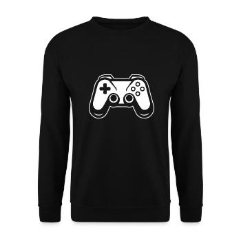 Controller Gaming Video Games Gamepad - Unisex Sweatshirt - black - Front - Alina (178cm) & Michal (187cm)