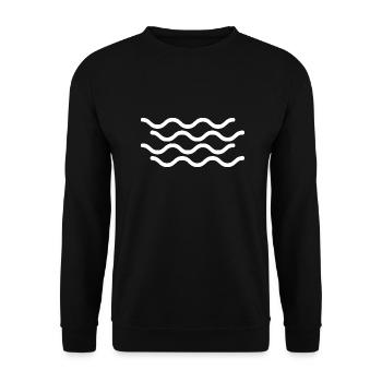 Surfing Surfboard Surfer Water Sports - Unisex Sweatshirt - black - Front - Alina (178cm) & Michal (187cm)