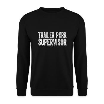 Trailer Park Supervisor Funny Hillbilly - Unisex Sweatshirt - black - Front - Alina (178cm) & Michal (187cm)
