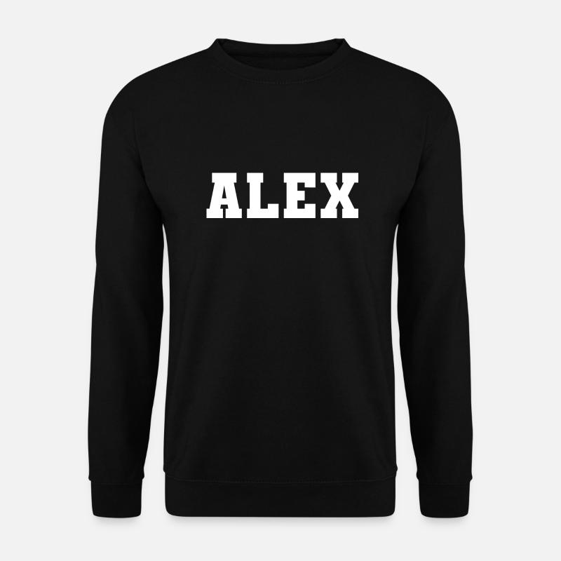Name - Alex - Unisex Sweatshirt - black