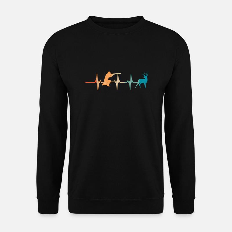 Jägers Herzschlag - Unisex Pullover - Schwarz