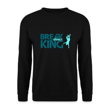 Roi du break dance - Sweat-shirt Unisexe - noir - Devant - Alina (178cm) & Michal (187cm)