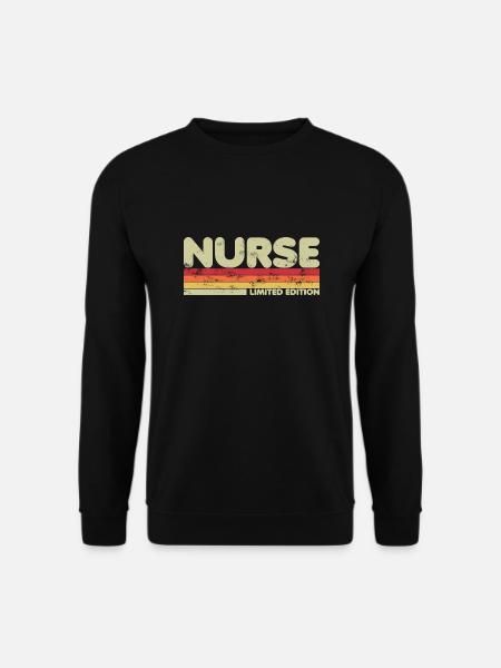 Retro Nurse 80s Limited Edition For Nursing - Unisex Pullover - Schwarz