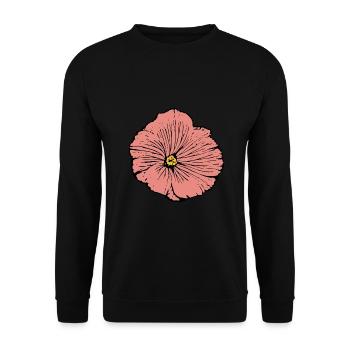 Flower Pink Pink Flower Flowers Pink Pink Flowers - Unisex Sweatshirt - black - Front - Alina (178cm) & Michal (187cm)