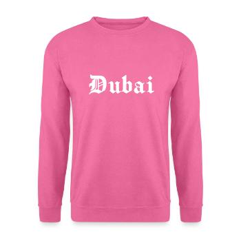 Dubaï, gothique, police - Sweat-shirt Unisexe - rose - Devant