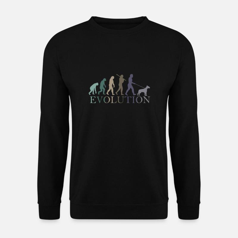 DIE EVOLUTION DES BULLTERRIERS - Unisex Pullover - Schwarz