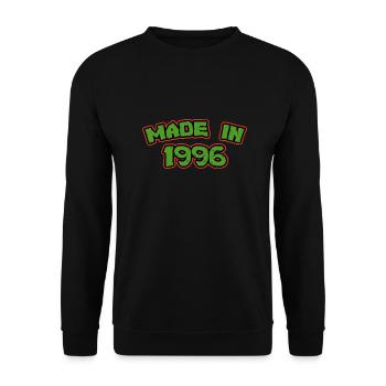 Made in 1996 - Unisex Sweatshirt - black - Front - Alina (178cm) & Michal (187cm)