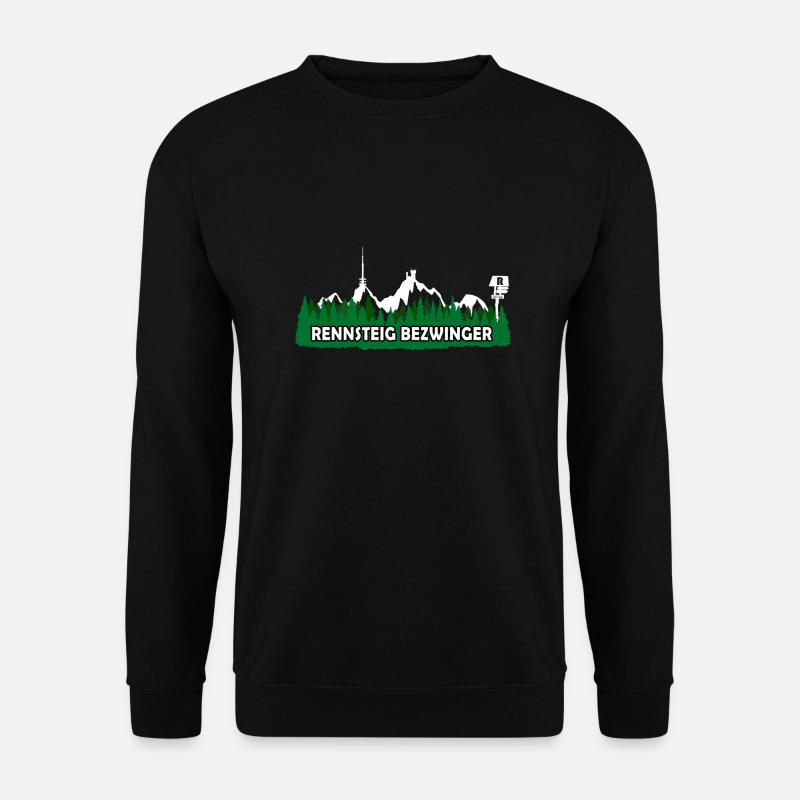 Reinsteig R weiß v2 - Unisex Pullover - Schwarz
