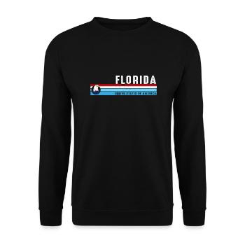 Florida Sunshine State Est 1845 Vintage Classic - Unisex Sweatshirt - black - Front - Alina (178cm) & Michal (187cm)