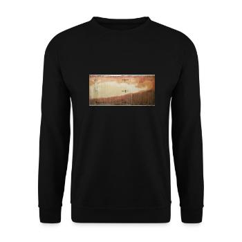 the first ever Photo of Mars - Unisex Pullover - Schwarz - Vorne - Alina (178cm) & Michal (187cm)