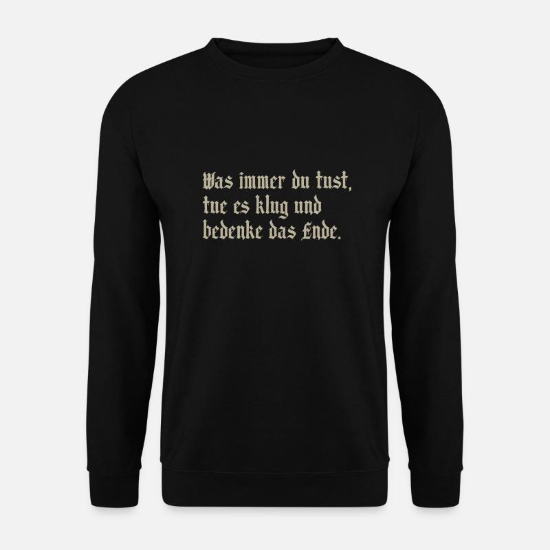 was immer - Unisex Pullover - Schwarz