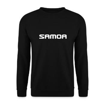 Samoa Logo - Polynesien - Pazifik - Südsee - Unisex Pullover - Schwarz - Vorne - Alina (178cm) & Michal (187cm)