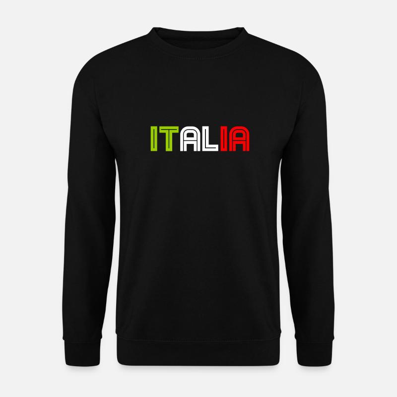 Italia - Italy - Italien - Unisex Pullover - Schwarz