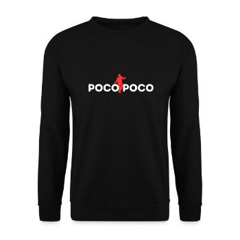 Imprimé INDONET Poco Poco - Sweat-shirt Unisexe - noir - Devant - Alina (178cm) & Michal (187cm)