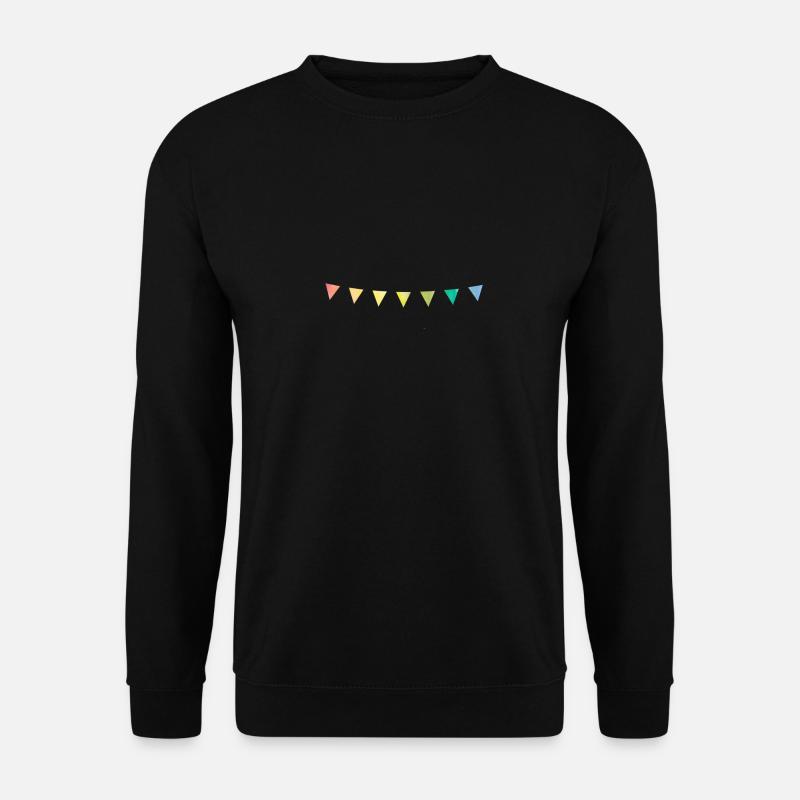 Wimpelkette Aquarell - Unisex Pullover - Schwarz