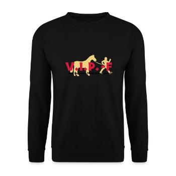 VIP-F - Unisex Pullover - Schwarz - Vorne - Alina (178cm) & Michal (187cm)