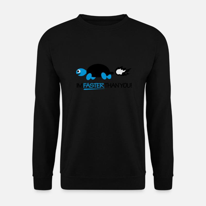 Turtle - Im faster than you! - Unisex Pullover - Schwarz