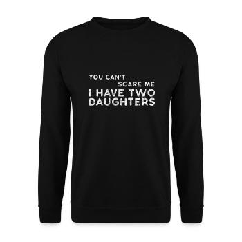 Tocher Vater Geschenk Vatertag Lustig - Unisex Pullover - Schwarz - Vorne - Alina (178cm) & Michal (187cm)