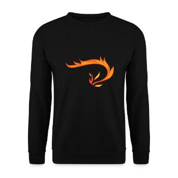fire 6 - Sweat-shirt Unisexe - noir - Devant - Alina (178cm) & Michal (187cm)