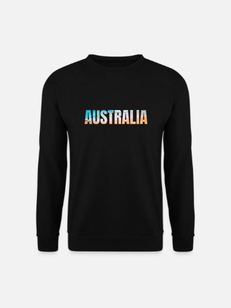Australien - in englischer Sprache - Unisex Pullover - Schwarz