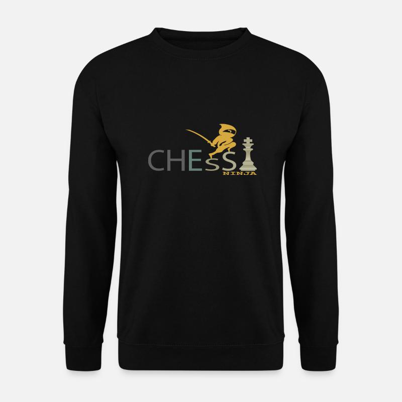Chess Ninja Chess Thinking - Unisex Sweatshirt - black