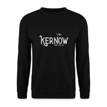 Kernow «Onen Hag Oll» - Sweat-shirt Unisexe - noir - Devant - Alina (178cm) & Michal (187cm)