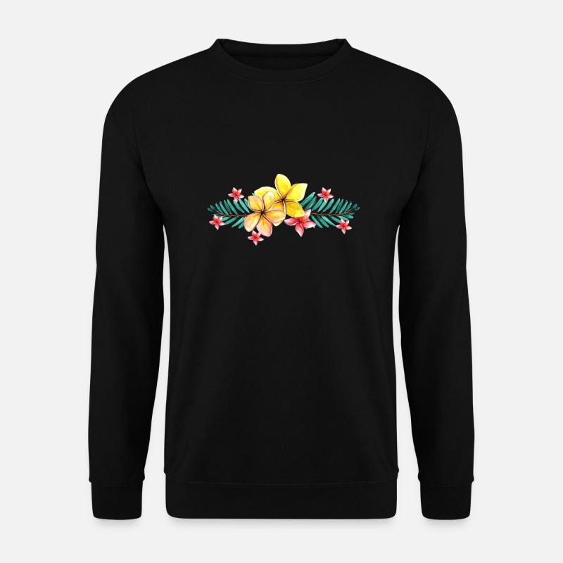 Blume - Unisex Pullover - Schwarz