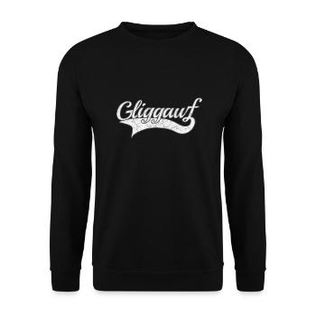 Glück auf - Unisex Pullover - Schwarz - Vorne - Alina (178cm) & Michal (187cm)