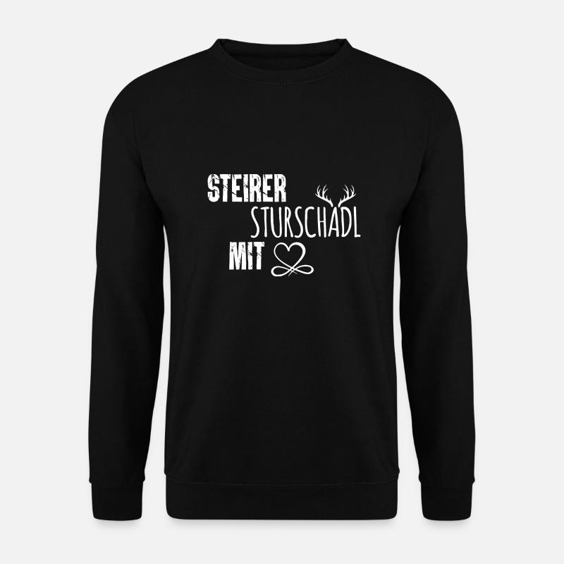 Steirer sturschädel mit Geschenk Steiermark - Unisex Pullover - Schwarz