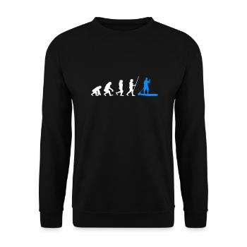 SUP Evolution Stand Up Paddle Gift - Unisex Sweatshirt - black - Front - Alina (178cm) & Michal (187cm)