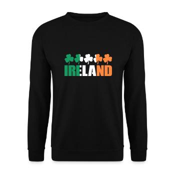 Irland - Unisex Pullover - Schwarz - Vorne - Alina (178cm) & Michal (187cm)