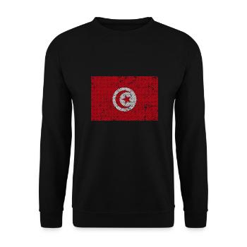 Tunisia - Unisex Sweatshirt - black - Front - Alina (178cm) & Michal (187cm)