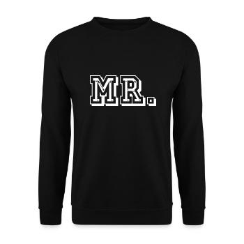 Monsieur. - Sweat-shirt Unisexe - noir - Devant - Alina (178cm) & Michal (187cm)