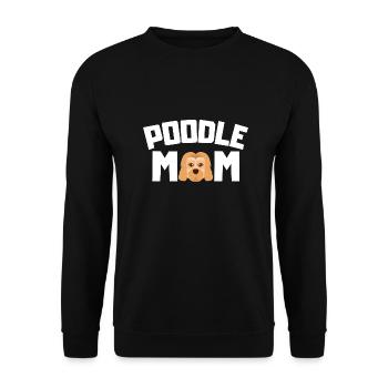 Caniche Maman Chiens Animal de compagnie Fête des Mères Cadeau Caniche - Sweat-shirt Unisexe - noir - Devant - Alina (178cm) & Michal (187cm)