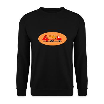Truck - Unisex Pullover - Schwarz - Vorne - Alina (178cm) & Michal (187cm)