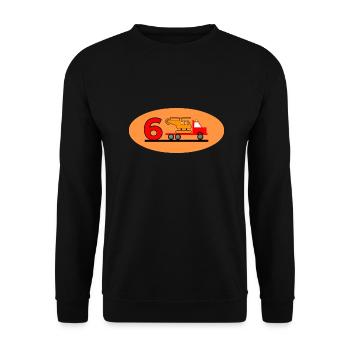 Truck - Unisex Pullover - Schwarz - Vorne - Alina (178cm) & Michal (187cm)