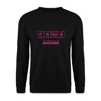 Office disant: Les éléments du succès - FOCUS - Sweat-shirt Unisexe - noir - Devant - Alina (178cm) & Michal (187cm)