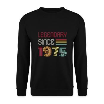 Anniversaire légendaire depuis 1975 - Sweat-shirt Unisexe - noir - Devant - Alina (178cm) & Michal (187cm)