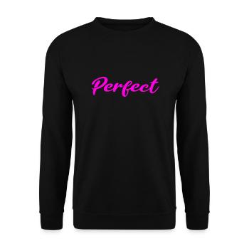 Perfect pink - Unisex Pullover - Schwarz - Vorne - Alina (178cm) & Michal (187cm)