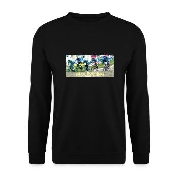 BMX - Unisex Sweatshirt - black - Front - Alina (178cm) & Michal (187cm)