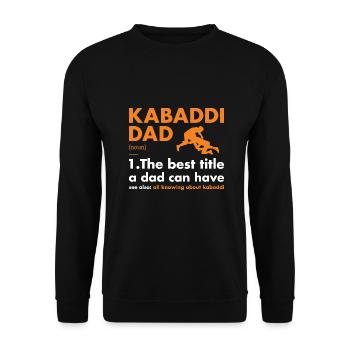 Sport Dad Definition Kabaddi - Unisex Sweatshirt - black - Front - Alina (178cm) & Michal (187cm)