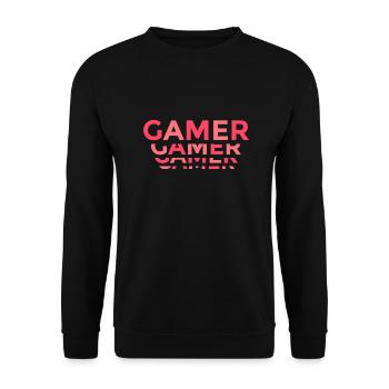 Spieler - Unisex Pullover - Schwarz - Vorne - Alina (178cm) & Michal (187cm)