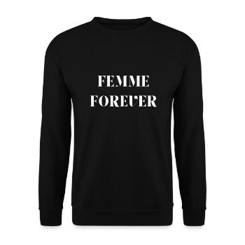 Woman forever - Unisex Sweatshirt - black - Front - Alina (178cm) & Michal (187cm)