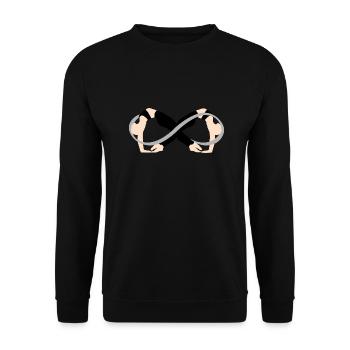 Infinite - Unisex Sweatshirt - black - Front - Alina (178cm) & Michal (187cm)