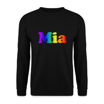 Mia - Unisex Pullover - Schwarz - Vorne - Alina (178cm) & Michal (187cm)