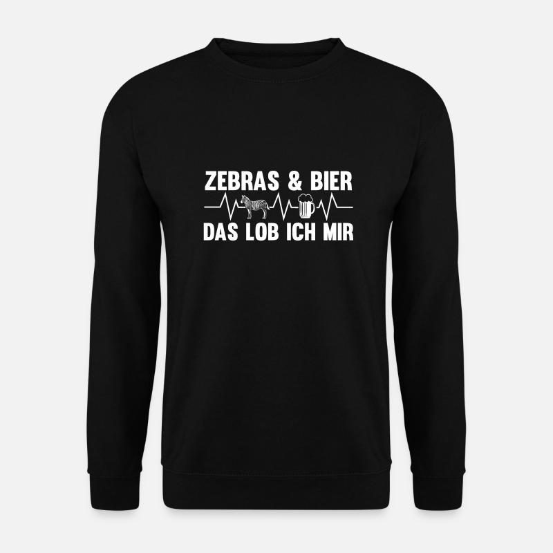 Zebra - Unisex Pullover - Schwarz